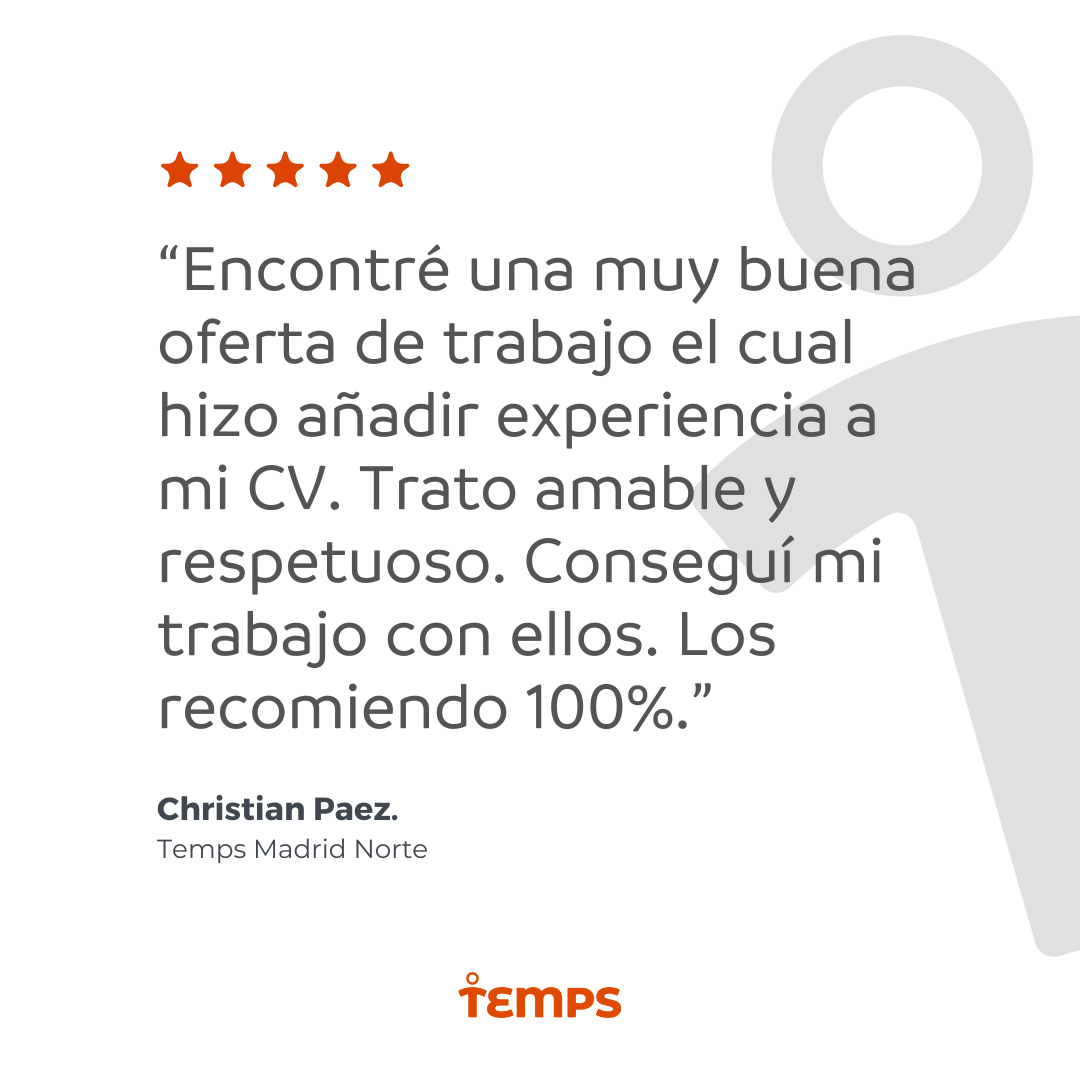 Reseña usuario TEMPS